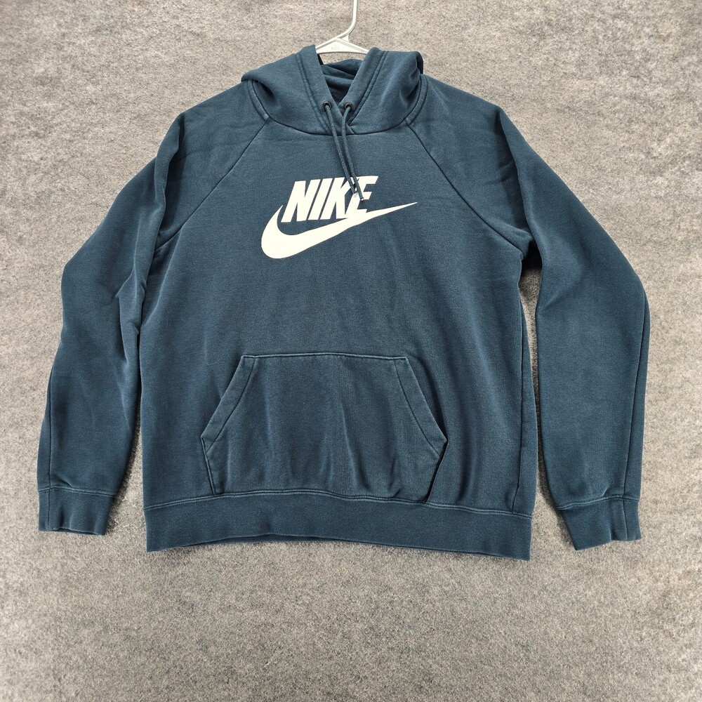 Nike Hoodie Womens Medium Blue Hooded Sweatshirt